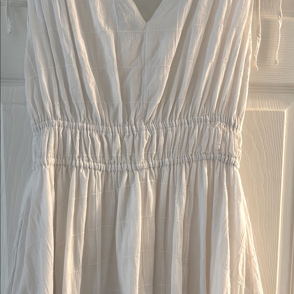 Madewell White V-Neck Sleeveless Dress - Picture 8 of 9